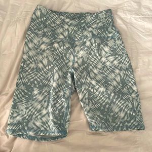 Teal colored biker shorts size xs